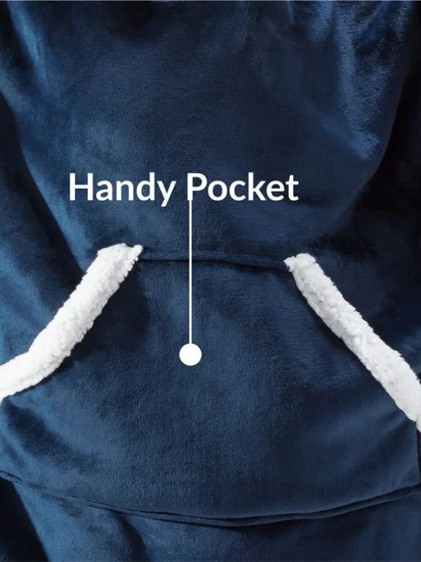 Navy Blanket Hoodies For Women | Cute Pajamas