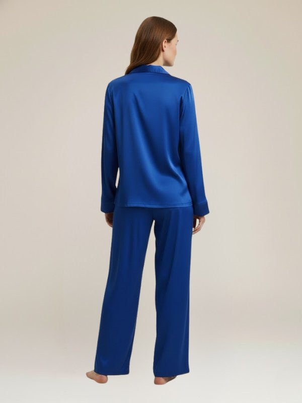 Blue Satin Pajamas for Womens | Cute Pajamas