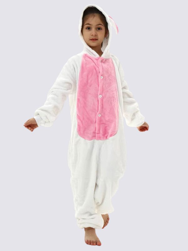 Pink Bunny Girls’ Onesie