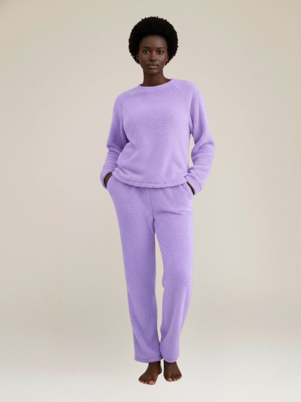 Clara - Lavender Fleece Pajama Sets | Cute Pajamas