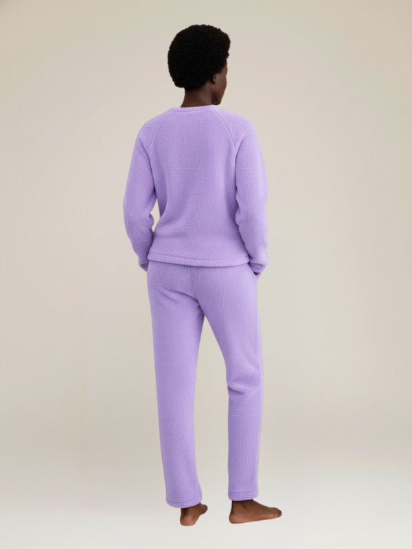 Clara - Lavender Fleece Pajama Sets | Cute Pajamas