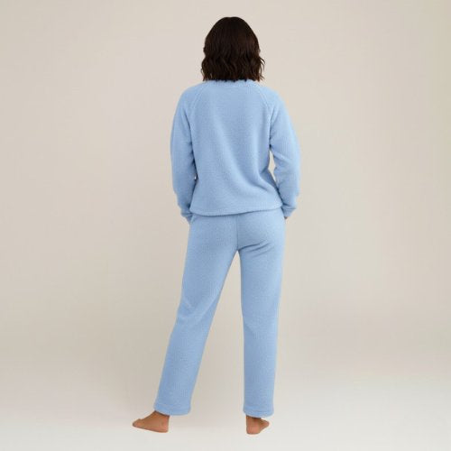 Clara - Light Blue Fleece Pajamas Ladies | Cute Pajamas