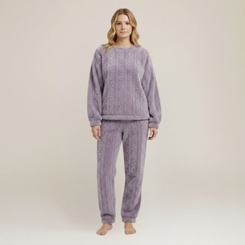 Ladies Fleece Pajamas Set | Cute Pajamas
