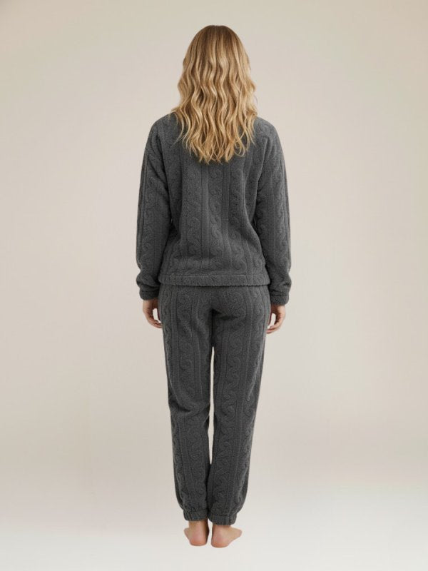 Ladies Fleece Pajamas Set | Cute Pajamas