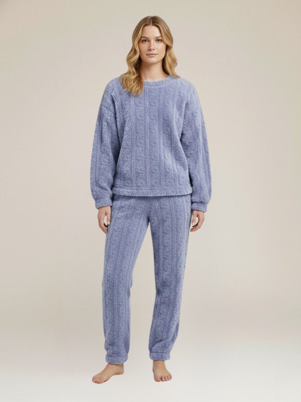 Ladies Fleece Pajamas Set | Cute Pajamas