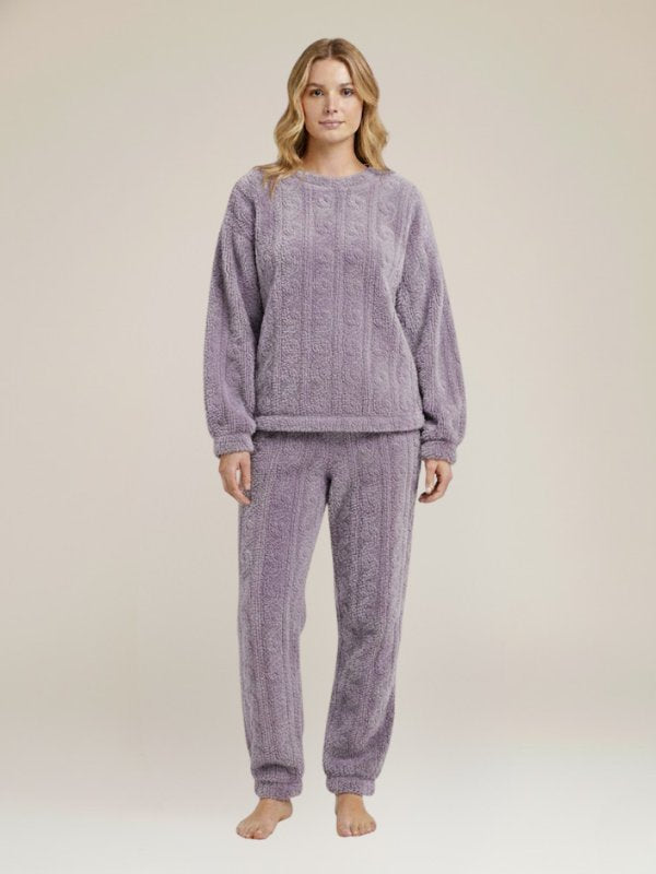 Ladies Fleece Pajamas Set | Cute Pajamas
