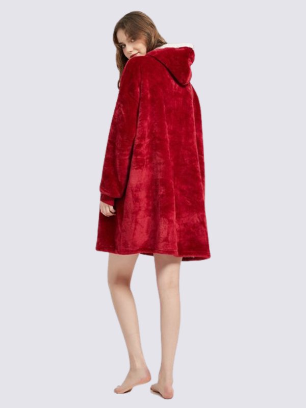 Red Oversized Blanket Hoodie | Cute Pajamas