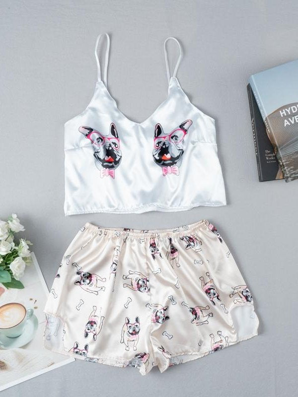 Bulldog - Pajama Sets For Women Shorts | Cute Pajamas