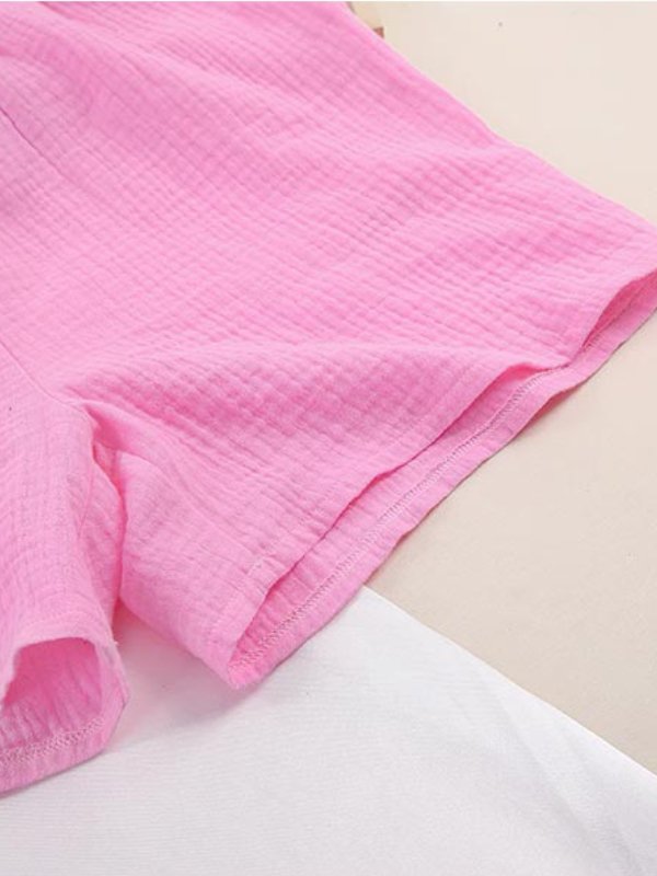 Pink Pajama Short Set | Cute Pajamas