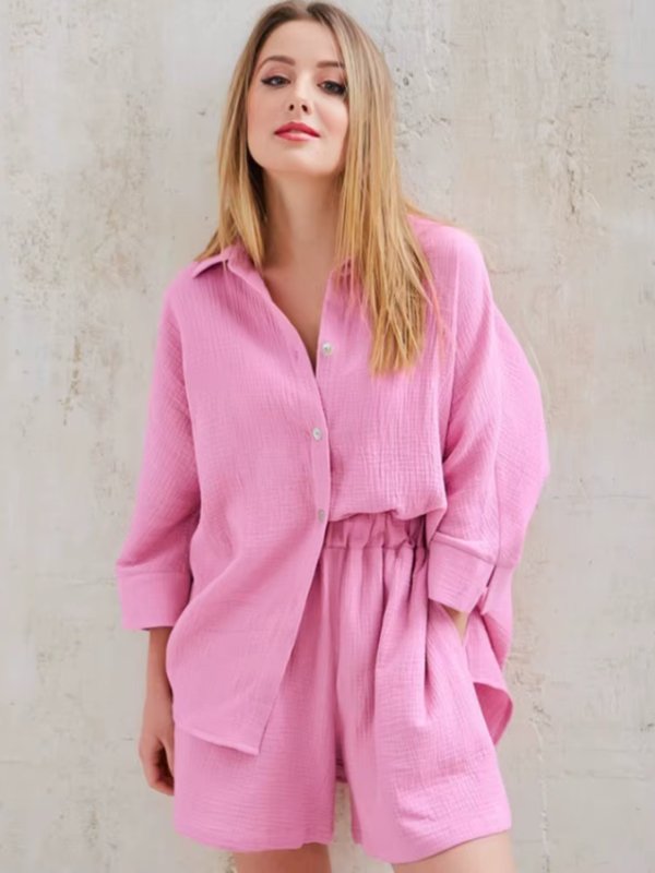 Pink Pajama Short Set | Cute Pajamas
