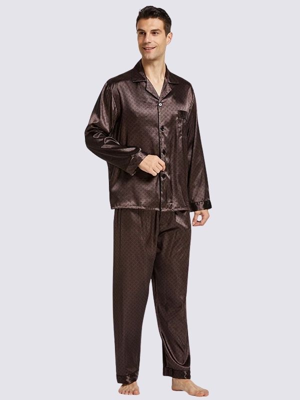 Satin Pajama Set Men | Cute Pajamas