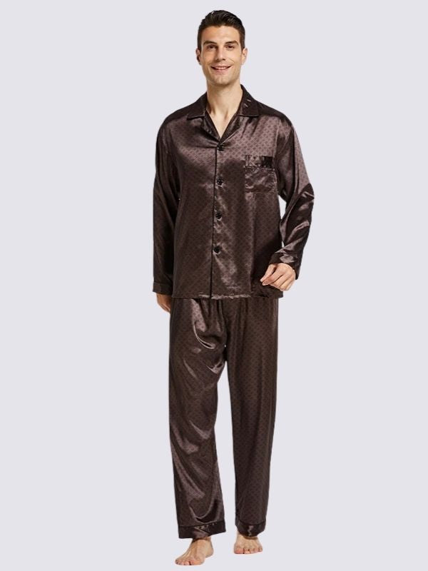 Satin Pajama Set Men | Cute Pajamas