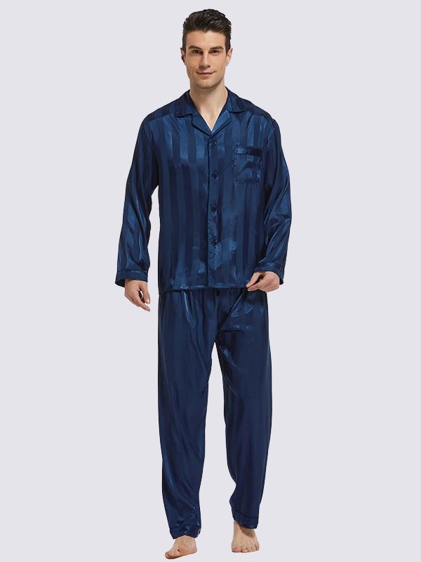 Zane - Satin Pajama Set Mens | Cute Pajamas