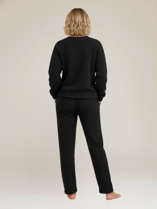 Clara - Black Women Fleece Pajama | Cute Pajamas