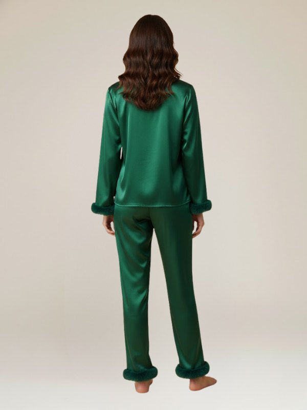 Nora Womens Satin Pajama Set | Cute Pajamas