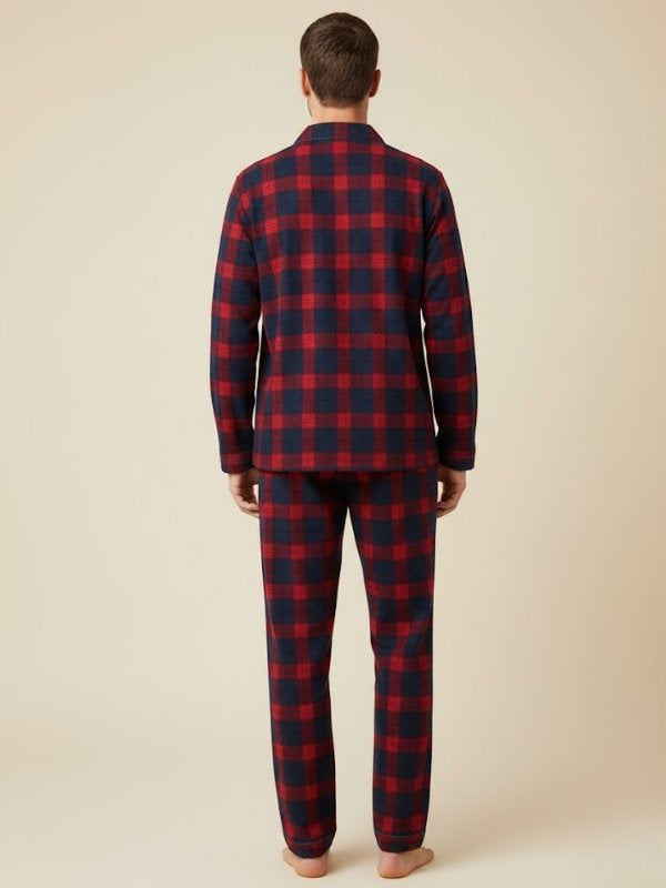 Pyjama Pour Homme À Carreaux "Douceur de Nuit" | Pyjama Shop