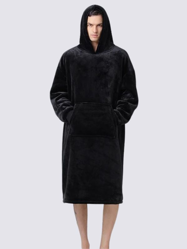 Black Big Blanket Hoodie | Cute Pajamas
