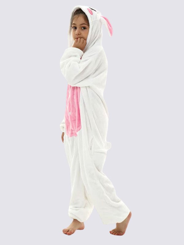 Pink Bunny Girls’ Onesie