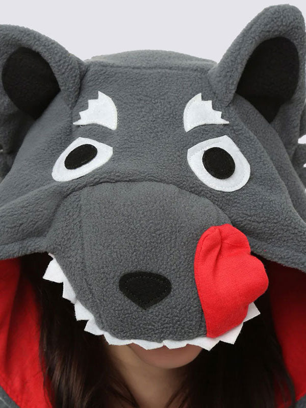 Combinaison Pyjama Pour Femme "Loup Gris" | Pyjama Shop