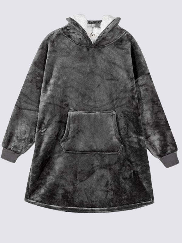 Gray Comfy Blanket Hoodie | Cute Pajamas