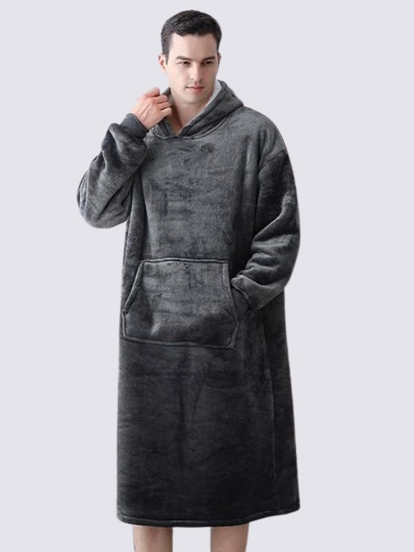 Gray Comfy Blanket Hoodie | Cute Pajamas