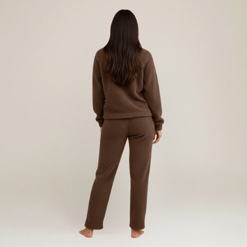 Clara - Brown Fleece Pajamas Women | Cute Pajamas