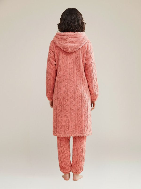 Joy - Pink Fleece Pajamas Womens | Cute Pajamas