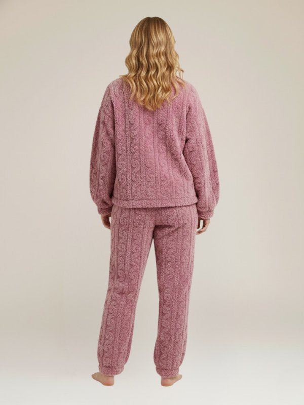 Ladies Fleece Pajamas Set | Cute Pajamas