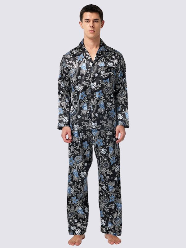 Soren - Mens Pajama Set Satin | Cute Pajamas
