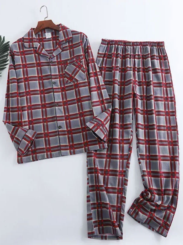 Mens Pajamas Set Cotton | Cute Pajamas