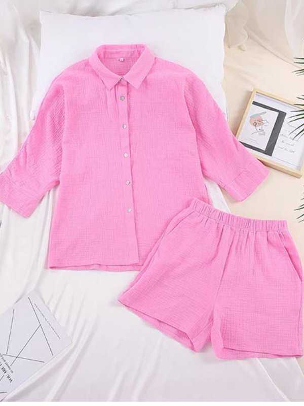 Pink Pajama Short Set | Cute Pajamas