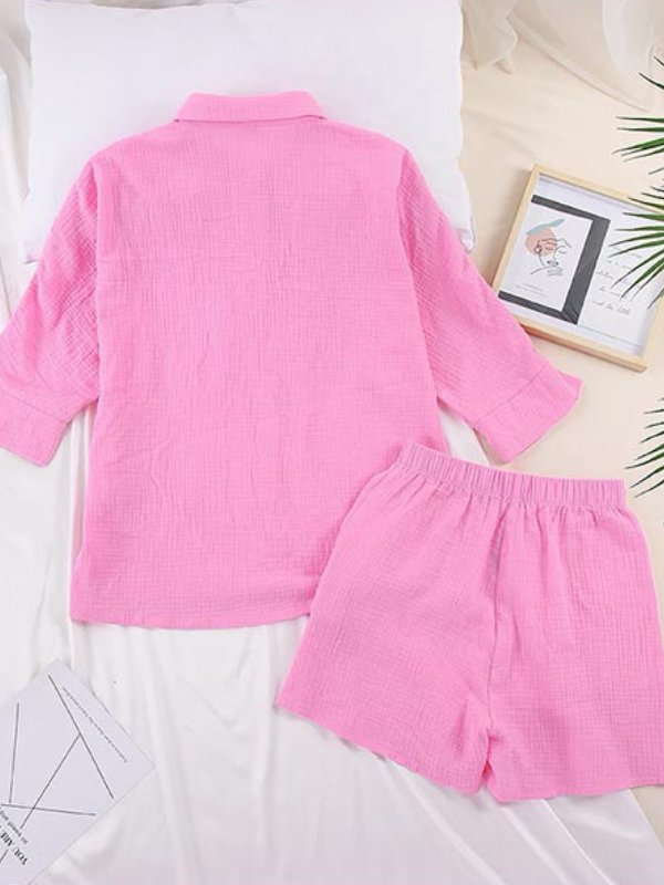 Pink Pajama Short Set | Cute Pajamas