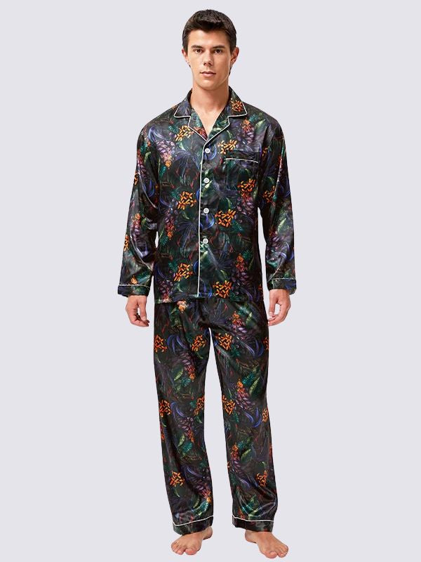 Niko Satin Pajamas For Men | Cute Pajamas