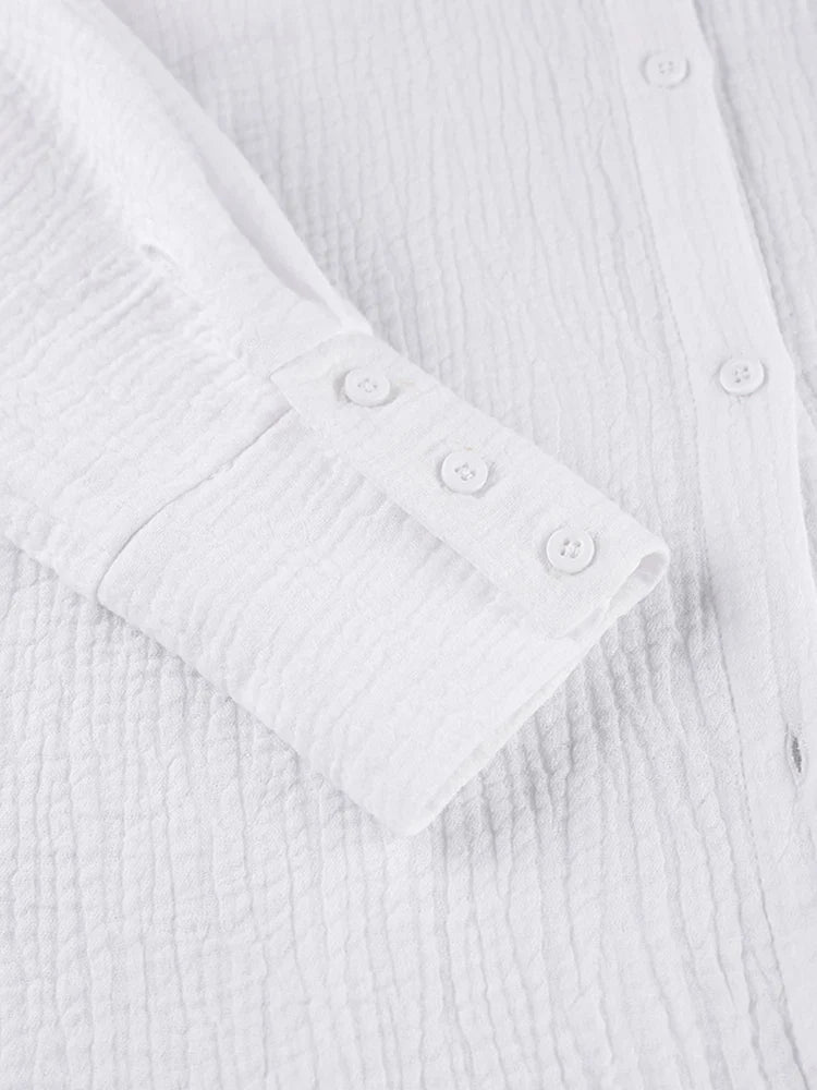 White Cotton Pajama Set | Cute Pajamas