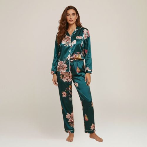 Aria Womens Satin Pajama | Cute Pajamas